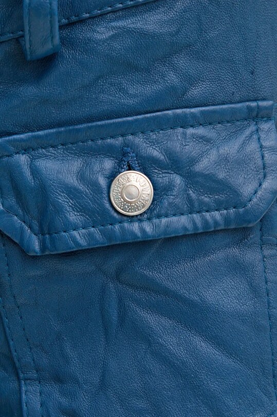 ZADIG&VOLTAIRE pantaloni de piele albastru RWPA00066