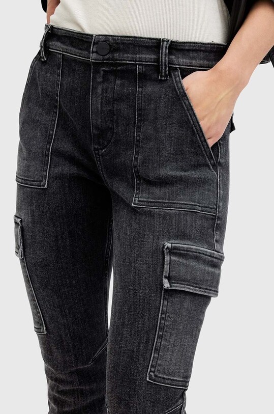 Odzież AllSaints jeansy DURAN W014EB czarny