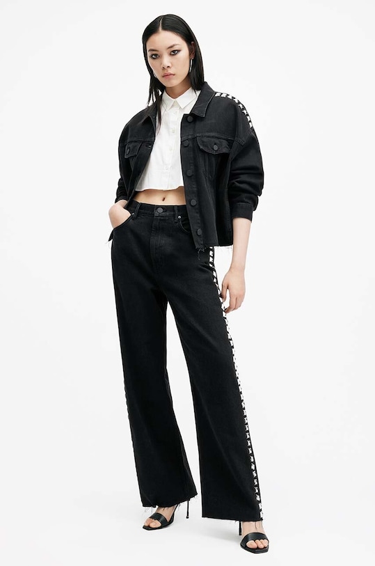 Rifle AllSaints BLAKE Planet friendly čierna W017EB