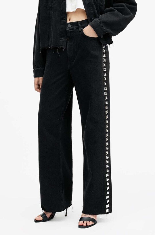AllSaints jeansi BLAKE W017EB negru AW24
