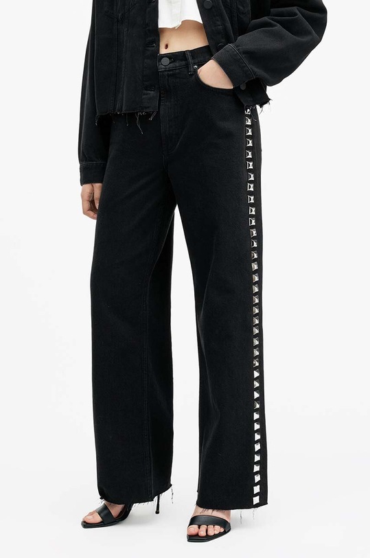 Rifle AllSaints BLAKE W017EB čierna AW24