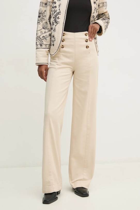 Hoss Intropia jeansy Planet friendly beżowy 8028227