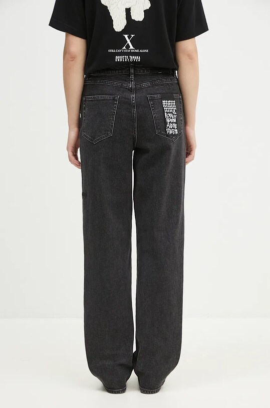 Odzież KSUBI jeansy Relax Jean Noir WPF24DJ034 czarny