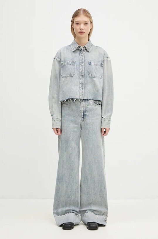 KSUBI jeansy Strider Worn Cuffed WPF24DJ023 niebieski