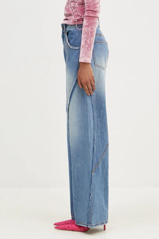 Дънки Andersson Bell Panel Carpenter Wide-Leg Jeans apa743m син AW24