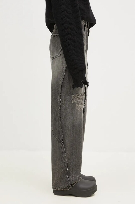 Andersson Bell jeans Panel Carpenter Wide-Leg Jeans gray apa743m