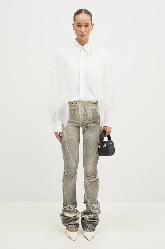 Τζιν παντελόνι Ottolinger Raw-Edge Drape Denim Pants 1170804921 μπεζ