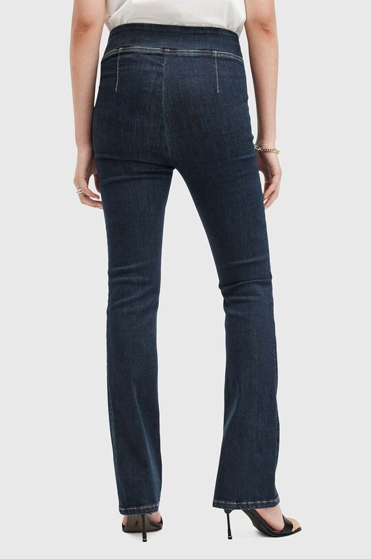 Bavlněné džíny AllSaints DANI SIZEME BOOTCUT W007EC námořnická modř