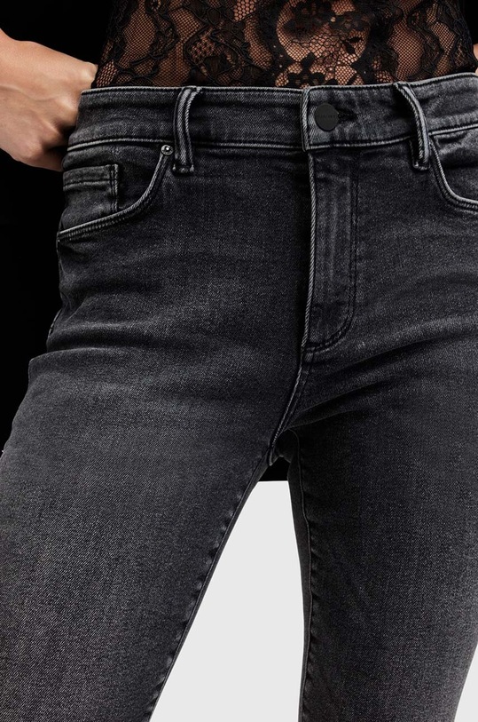 Odzież AllSaints jeansy bawełniane MILLER PUSHUP JEAN W052EB czarny