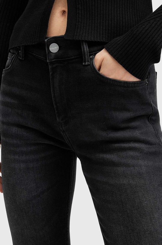 Одяг Бавовняні джинси AllSaints HALDAN SLIM BOOTCUT W061EB чорний