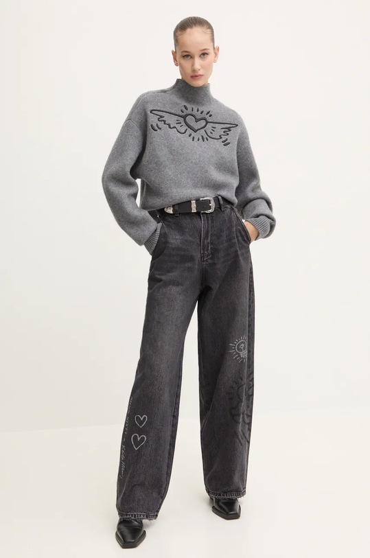 Džíny Miss Sixty x Keith Haring 6L3JJ2280000 6L3JJ2280000 šedá AW24