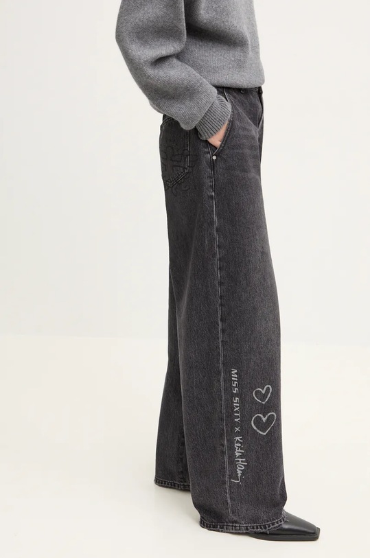 Džíny Miss Sixty x Keith Haring 6L3JJ2280000 šedá 6L3JJ2280000