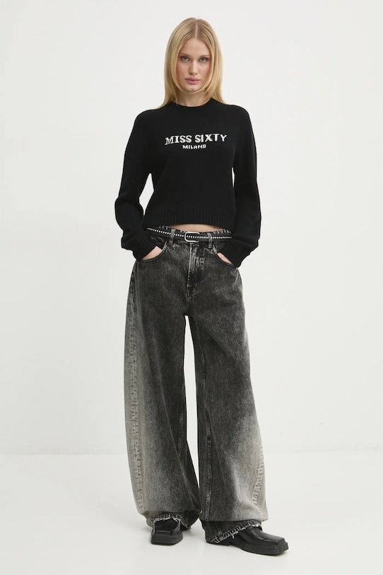Miss Sixty jeansy 6L4JJ2400000 czarny SS25