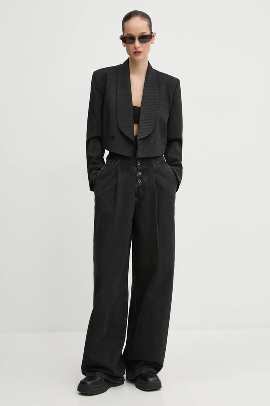 K+LUSHA jeansy KLW03004DS098KLW55 czarny AW24