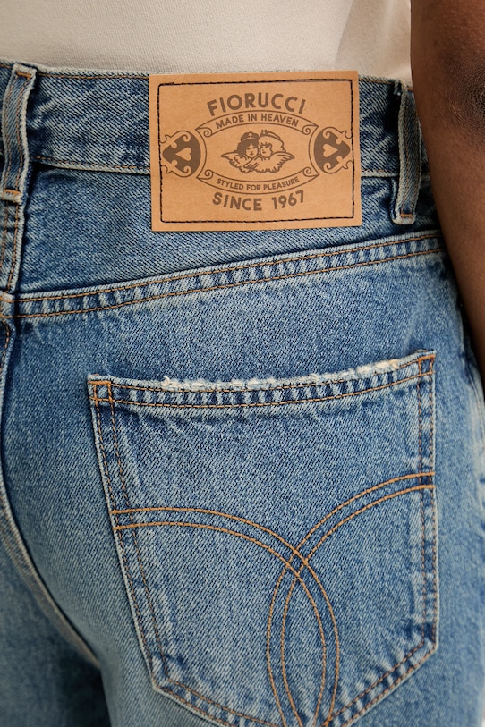 Fiorucci jeansy Flared Low Rise Jeans granatowy U01FPDJE083DN01DN02