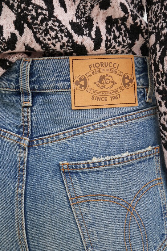 Fiorucci jeansi Flared Low Rise Jeans bleumarin U01FPDJE083DN01DN02