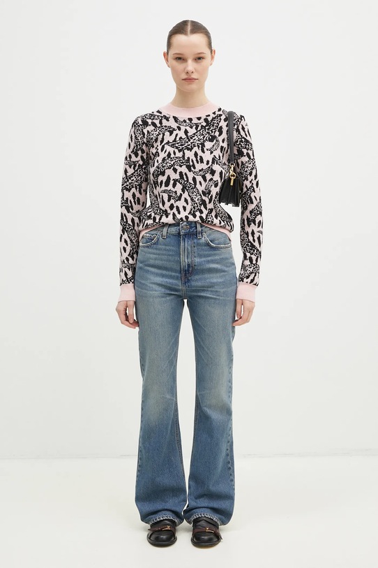 Fiorucci jeansy Flared Low Rise Jeans U01FPDJE083DN01DN02 granatowy