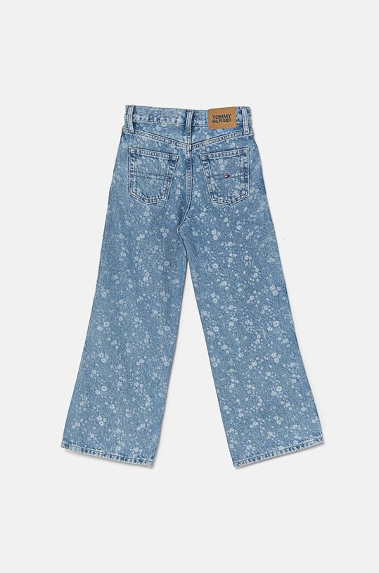 Dziewczynka Tommy Hilfiger jeansy dziecięce MABEL FLOWER DENIM KG0KG08016.9BYH.128.176 niebieski