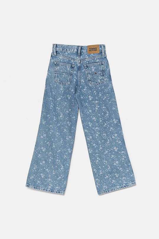 DÍVKA Dětské rifle Tommy Hilfiger MABEL FLOWER DENIM KG0KG08016.9BYH.128.176 modrá