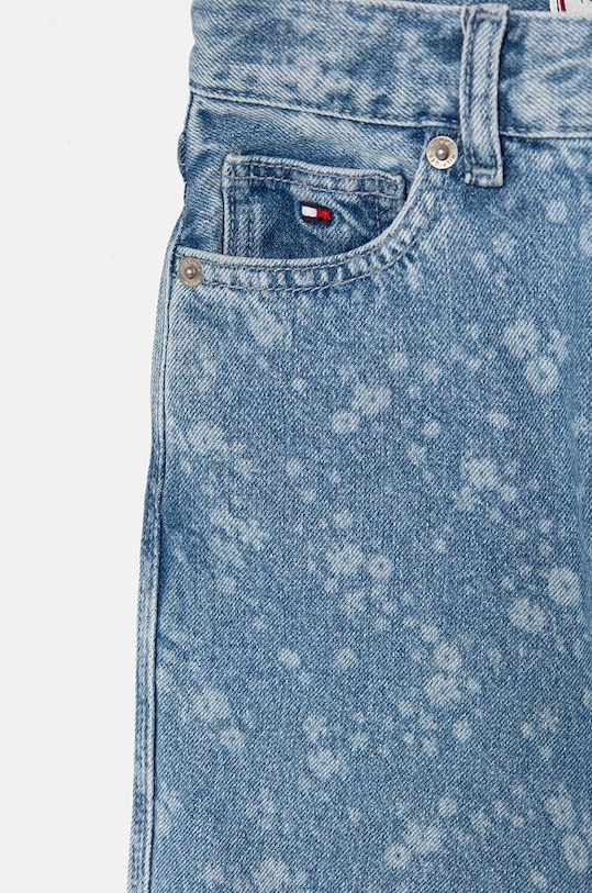 Dětské rifle Tommy Hilfiger MABEL FLOWER DENIM modrá KG0KG08016.9BYH.128.176