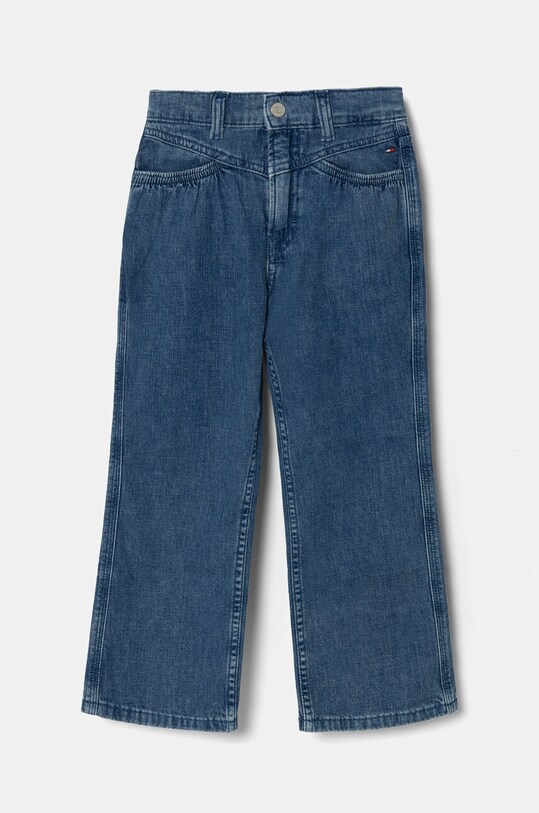 Dětské rifle Tommy Hilfiger MABEL FRONT YOKE DENIM KG0KG08019.9BYH.110.122 modrá AW24