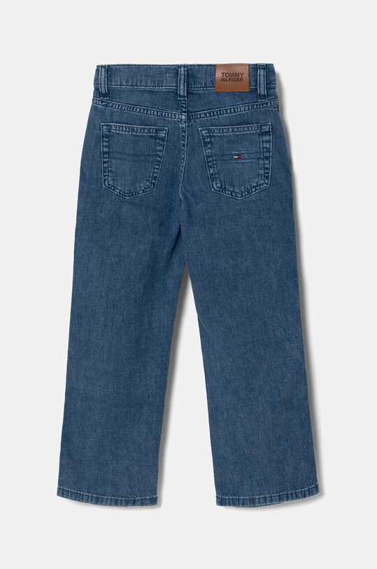 DÍVKA Dětské rifle Tommy Hilfiger MABEL FRONT YOKE DENIM KG0KG08019.9BYH.110.122 modrá