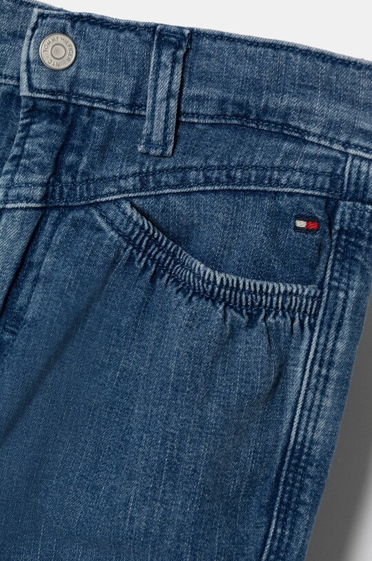 Dětské rifle Tommy Hilfiger MABEL FRONT YOKE DENIM modrá KG0KG08019.9BYH.110.122