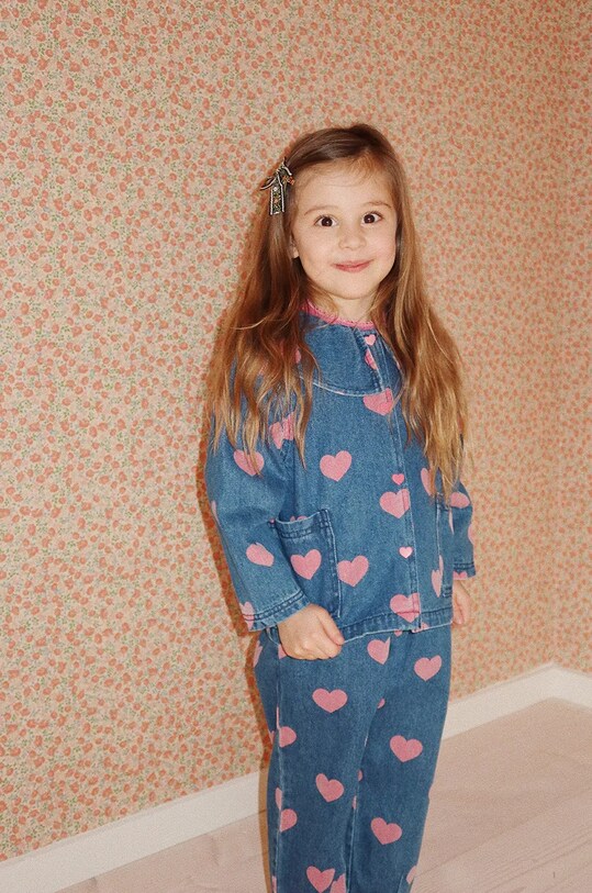 Детские джинсы Konges Sløjd MAGOT FRILL PANTS GOTS Planet friendly голубой KS101584