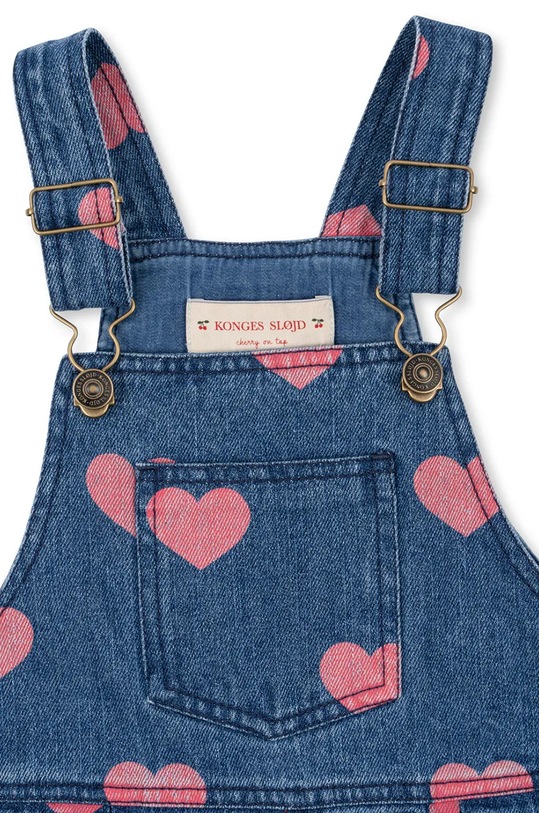 Fete Konges Sløjd salopeta copii MAGOT OVERALLS GOTS KS101589.G albastru