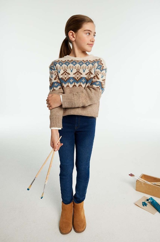 Mayoral jeansy dziecięce jeans basic z regulacją niebieski 578.8C.Junior.9BYH