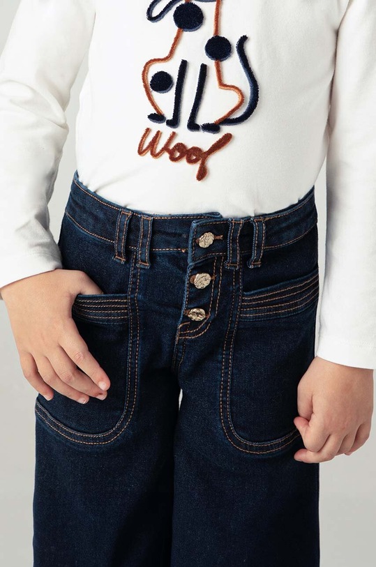 Mayoral jeansy dziecięce wide leg granatowy 4547.6D.Mini.9BYH