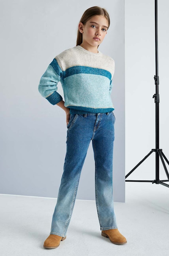 Mayoral jeans copii jeansowe deep dye albastru 7547.8D.Junior.9BYH