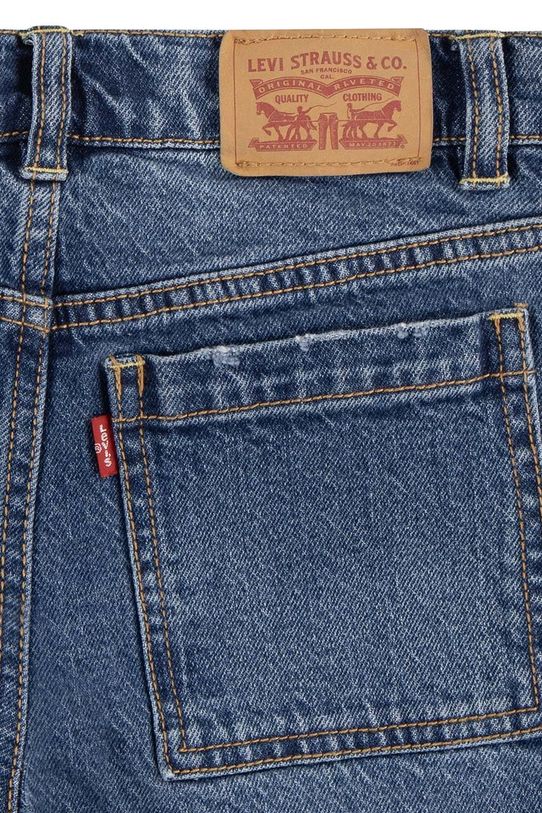 Djevojčice Dječje traperice Levi's 94 BAGGY CARGO 3EK991 tirkizna