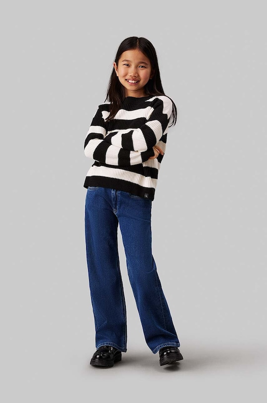 Dětské rifle Calvin Klein Jeans BOOTCUT AUTH CITY IG0IG02603.9BYH. modrá