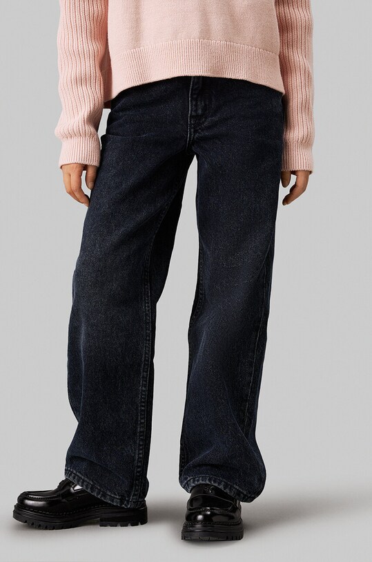 Дитячі джинси Calvin Klein Jeans HR WIDE IG0IG02607.9BYH. чорний