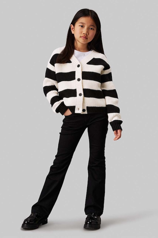 Дитячі джинси Calvin Klein Jeans MR FLARE ESS джинси чорний IG0IG02610.9BYH.