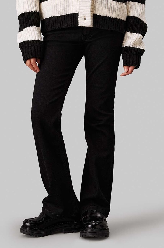 Дитячі джинси Calvin Klein Jeans MR FLARE ESS IG0IG02610.9BYH. чорний