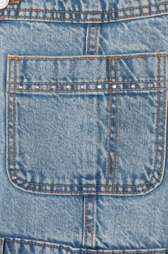 Fete United Colors of Benetton salopete din denim pentru copii 4R76CT00Y.G.Seasonal albastru