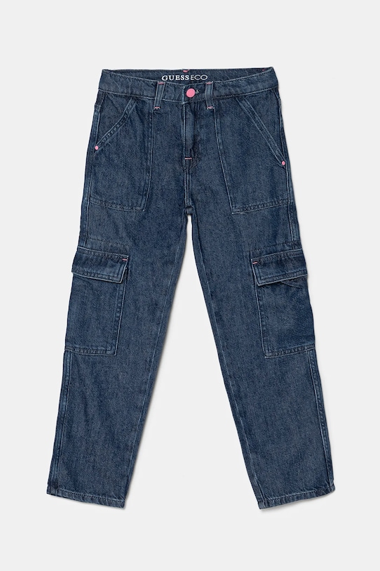 Guess jeansy dziecięce Planet friendly granatowy J4BA04.D5BV0.9BYH