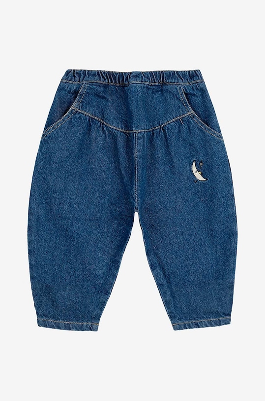 Bobo Choses jeans bebelusi Beneath The Moon 224AB070 bleumarin AW24