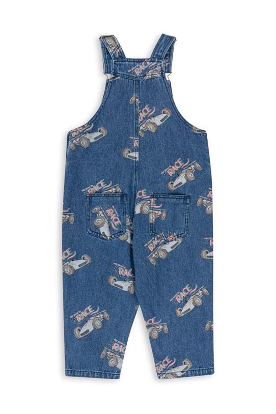 CHLAPEC Dětské kalhoty na šle Konges Sløjd MAGOT OVERALLS GOTS KS101589 modrá