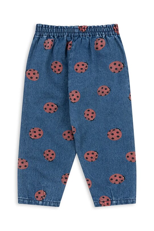 CHLAPEC Džíny Konges Sløjd MAGOT LADYBUG FRILL PANTS GOTS KS102216 modrá