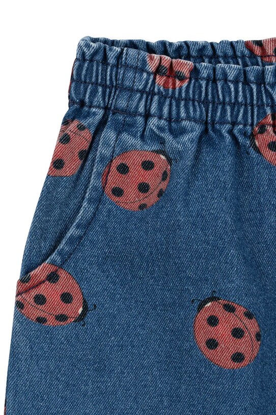 Džíny Konges Sløjd MAGOT LADYBUG FRILL PANTS GOTS modrá KS102216
