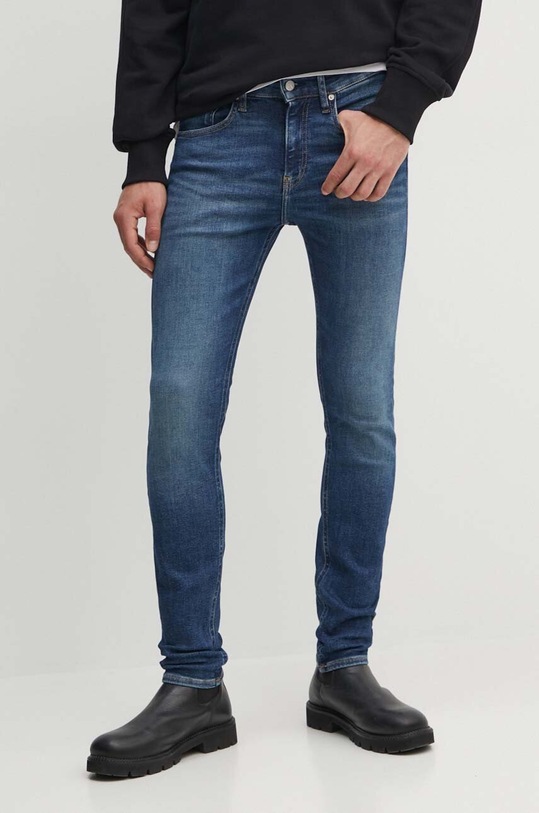 Rifle Calvin Klein Jeans tmavomodrá J30J325740