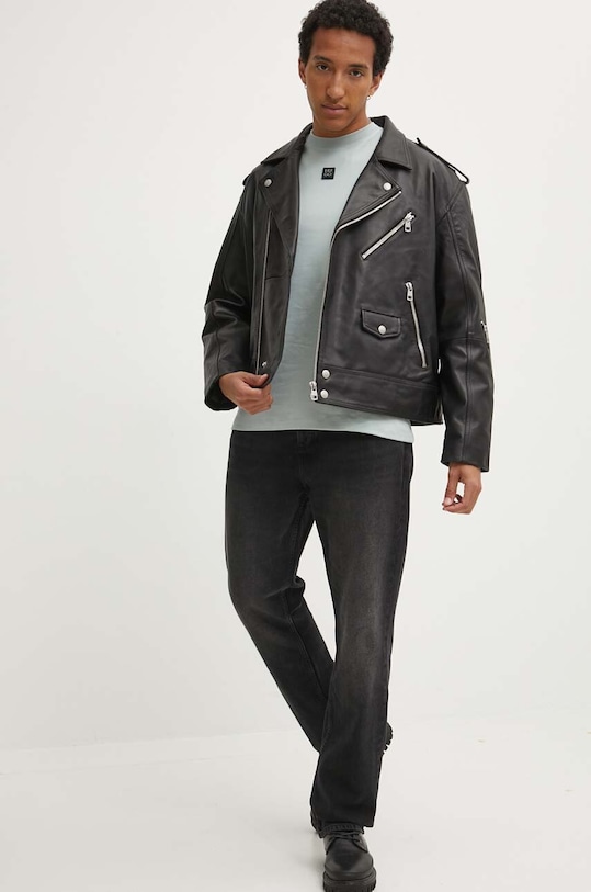 HUGO Blue jeansy 50519978 czarny AW24