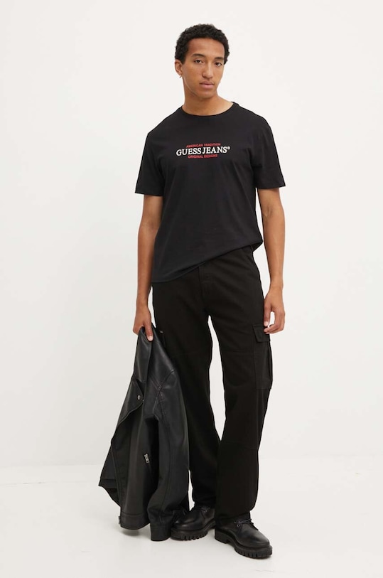 Guess Jeans jeansi M4YB40.WGCV1 negru AW25
