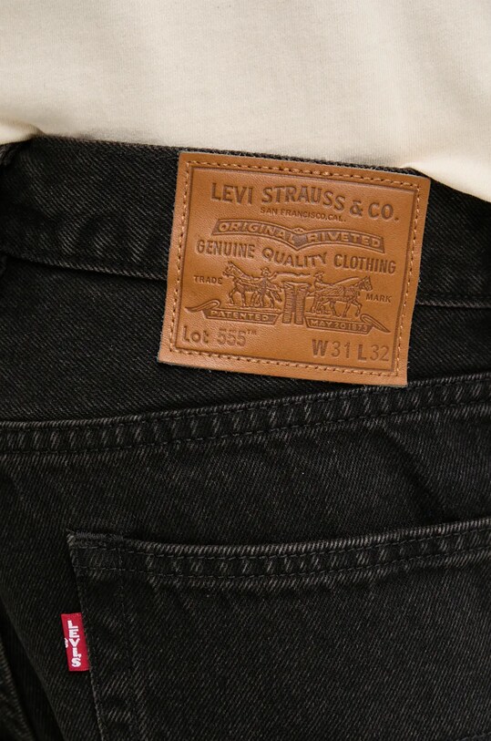 Levi's jeansy 555™ RELAXED STRAIGHT czarny 000LO