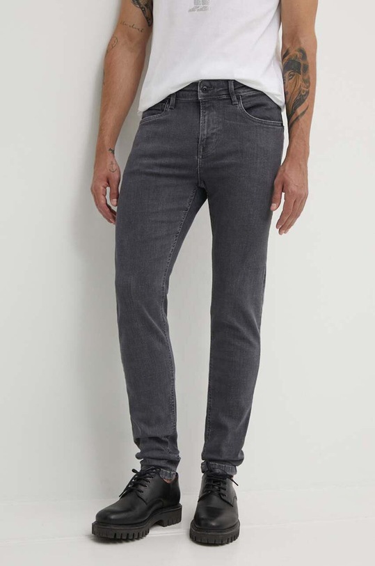 Pepe Jeans jeansy SKINNY JEANS szary PM207387UI0