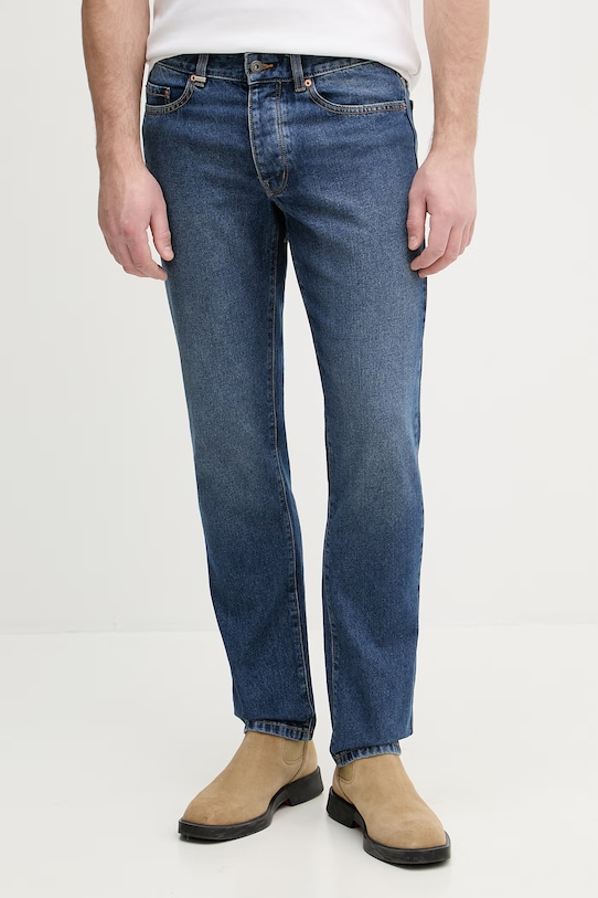 United Colors of Benetton jeansy straight męskie granatowy 4IPC57B88