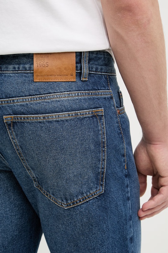United Colors of Benetton jeansy straight męskie granatowy 4IPC57B88
